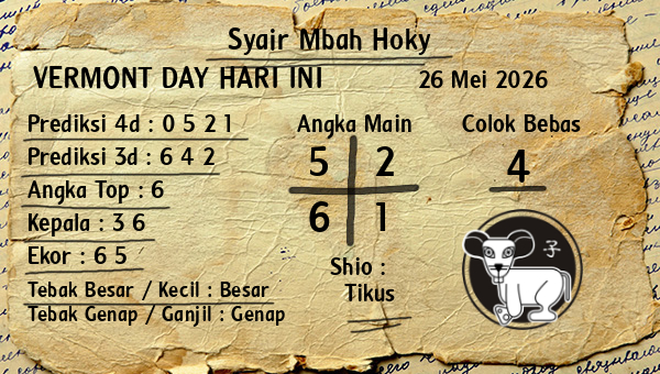 Prediksi Vermont Day