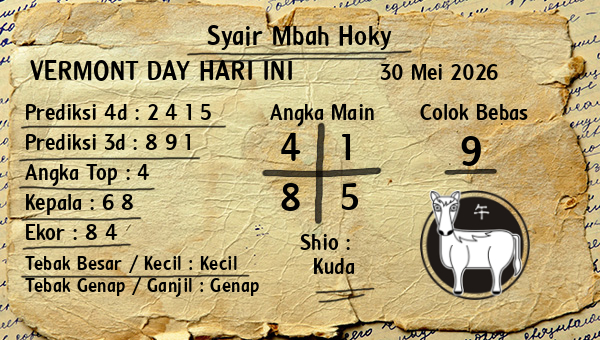 Prediksi Vermont Day