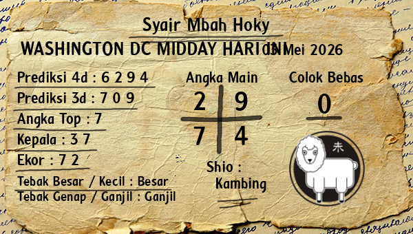 Prediksi Washington Dc Midday