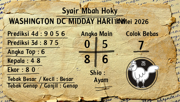 Prediksi Washington Dc Midday
