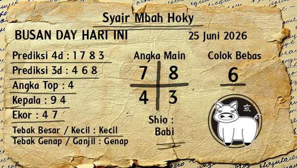 Prediksi Busan Day