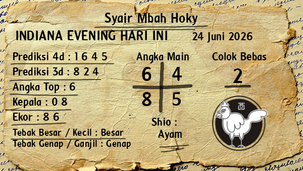 Prediksi Indiana Evening