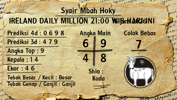 Prediksi Ireland Daily Million 21:00 WIB