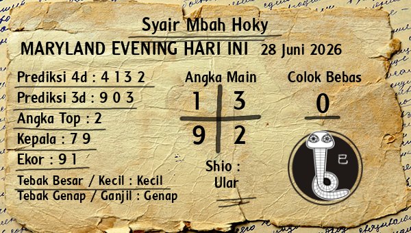 Prediksi Maryland Evening