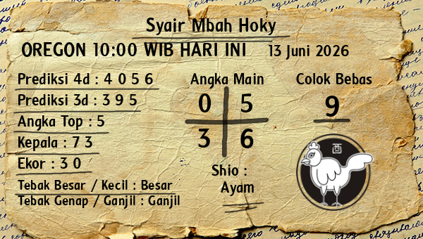 Prediksi Oregon 10:00 WIB
