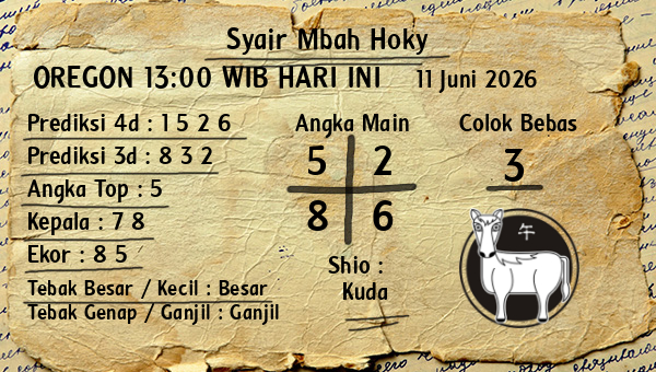 Prediksi Oregon 13:00 WIB