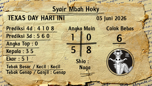 Prediksi Texas Day