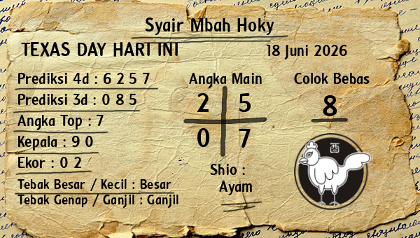 Prediksi Texas Day