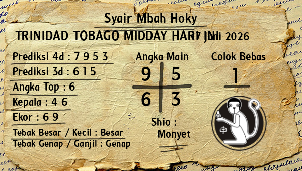 Prediksi Trinidad Tobago Midday