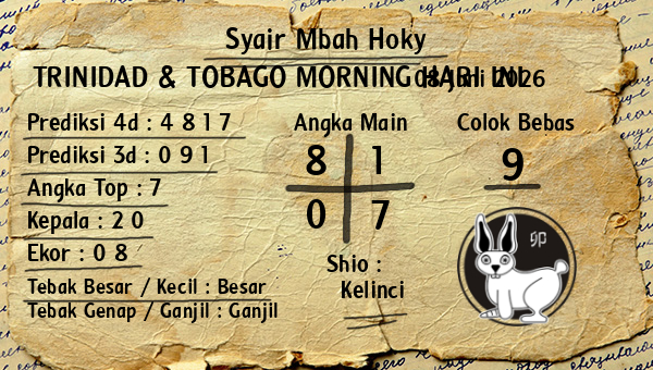 Prediksi Trinidad & Tobago Morning