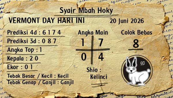 Prediksi Vermont Day