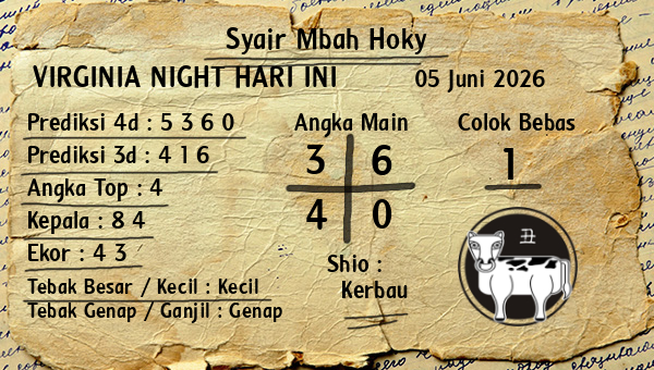 Prediksi Virginia Night