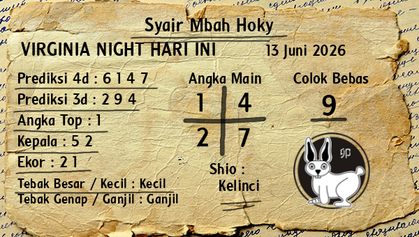 Prediksi Virginia Night