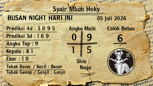 Prediksi Busan Night