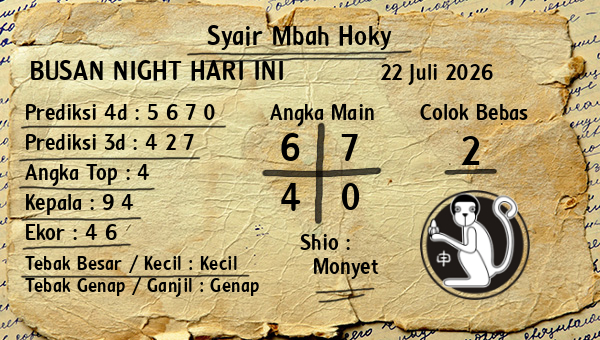 Prediksi Busan Night