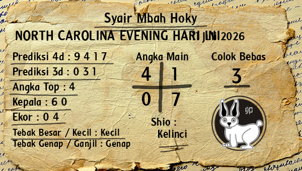 Prediksi North Carolina Evening