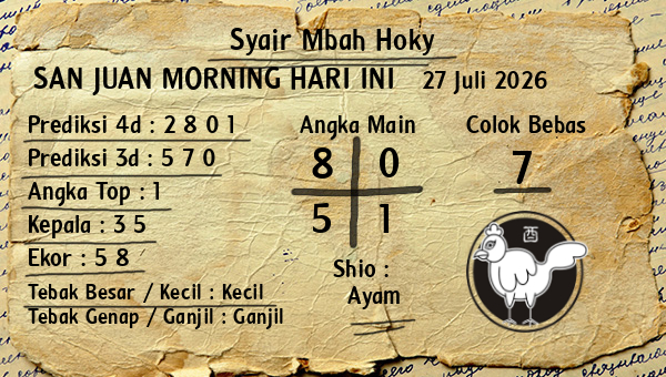 Prediksi San Juan Morning