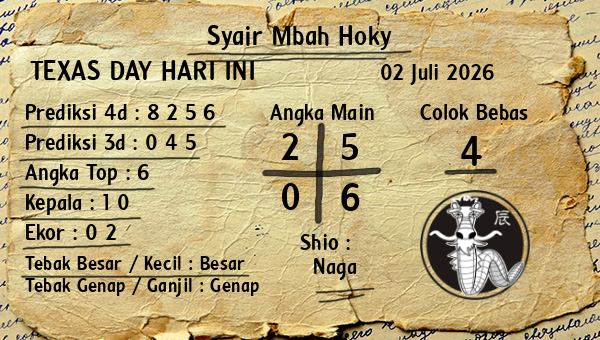 Prediksi Texas Day