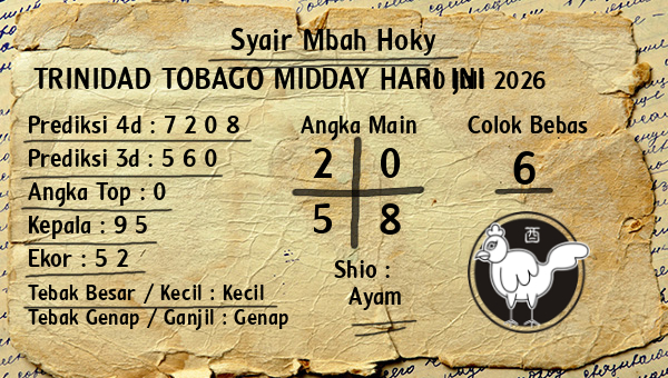 Prediksi Trinidad Tobago Midday