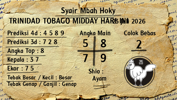 Prediksi Trinidad Tobago Midday
