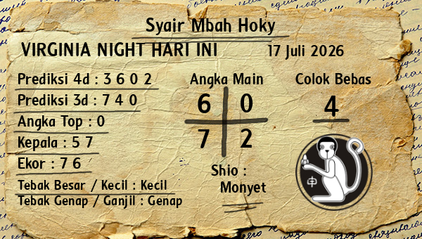 Prediksi Virginia Night