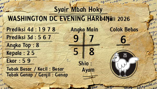 Prediksi Washington Dc Evening