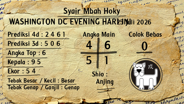 Prediksi Washington Dc Evening