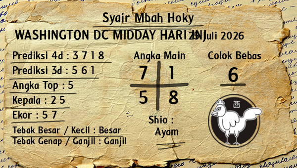 Prediksi Washington Dc Midday