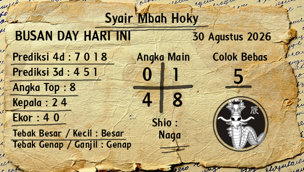 Prediksi Busan Day