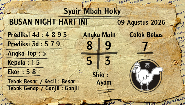 Prediksi Busan Night