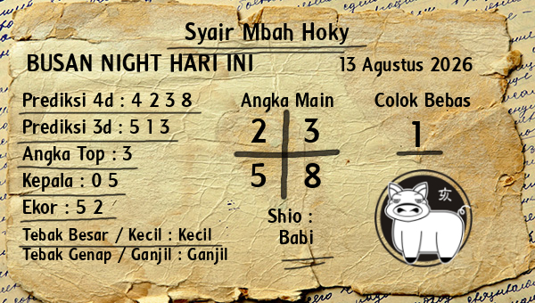 Prediksi Busan Night