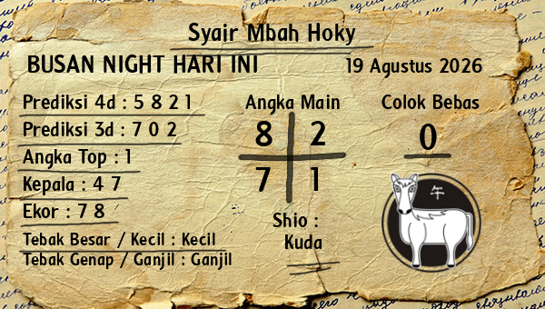 Prediksi Busan Night