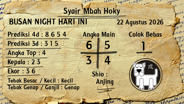 Prediksi Busan Night