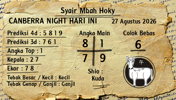 Prediksi Canberra Night