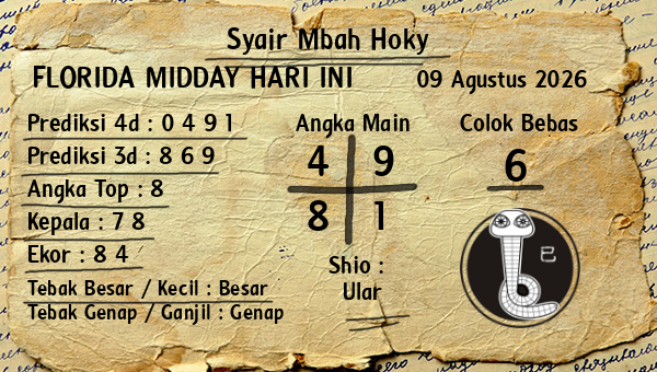 Prediksi Florida Midday