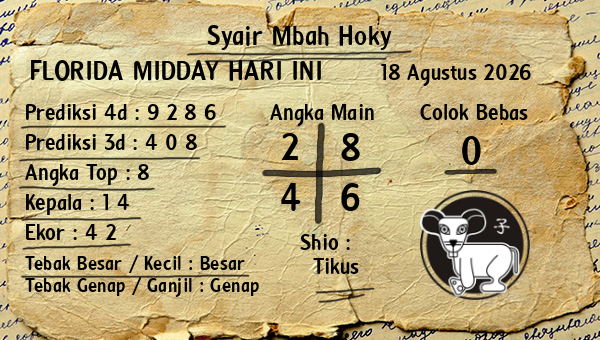 Prediksi Florida Midday