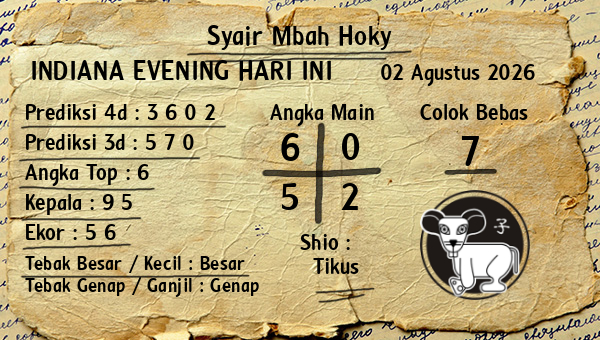 Prediksi Indiana Evening