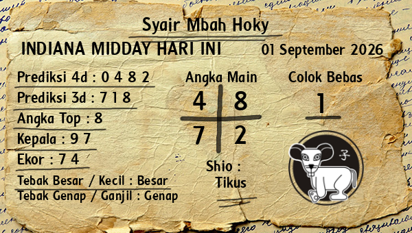 Prediksi Indiana Midday