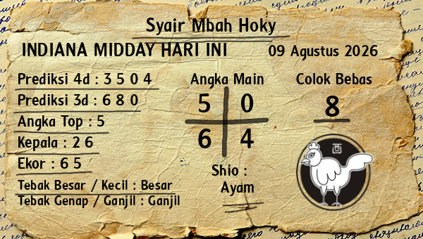 Prediksi Indiana Midday
