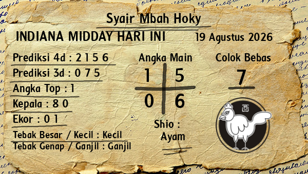 Prediksi Indiana Midday