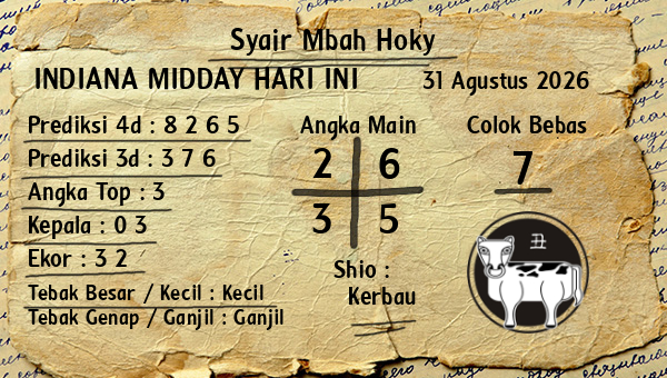Prediksi Indiana Midday