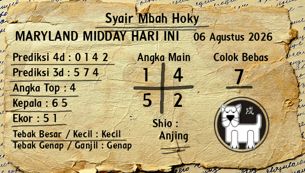 Prediksi Maryland Midday