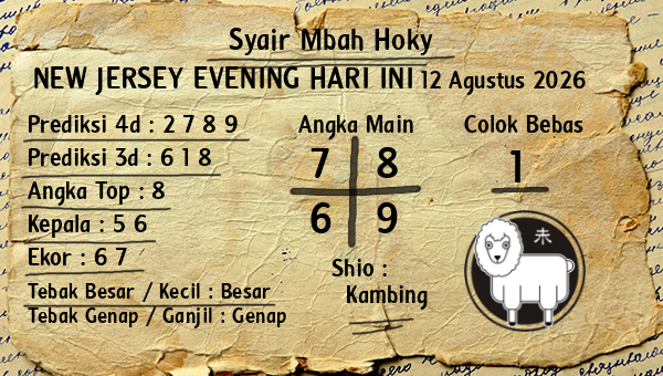 Prediksi New Jersey Evening