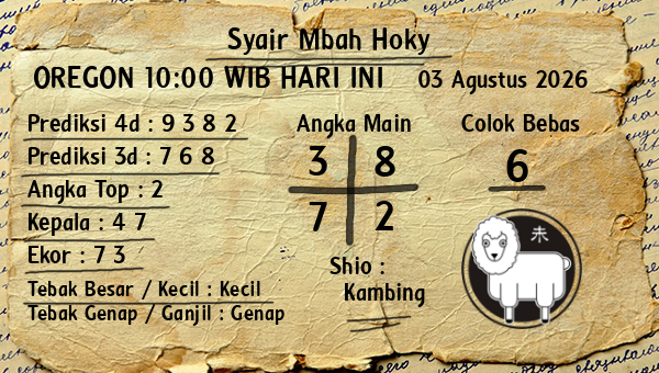 Prediksi Oregon 10:00 WIB