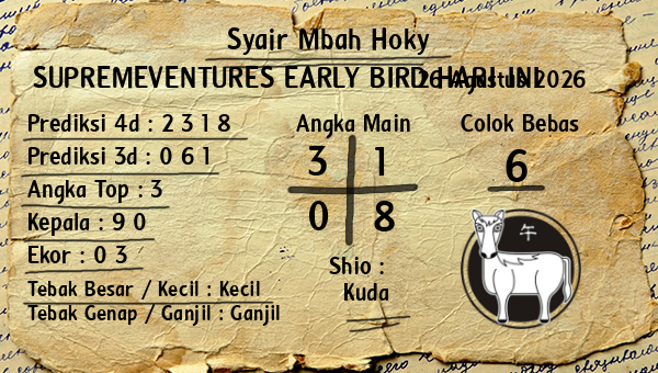 Prediksi Supremeventures Early Bird
