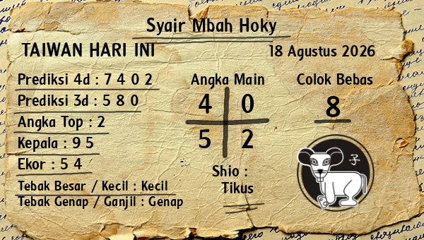 Prediksi Taiwan