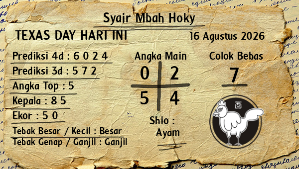 Prediksi Texas Day
