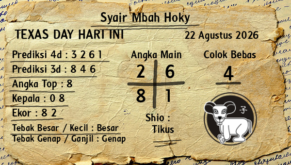 Prediksi Texas Day