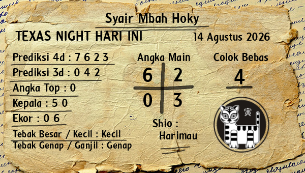 Prediksi Texas Night