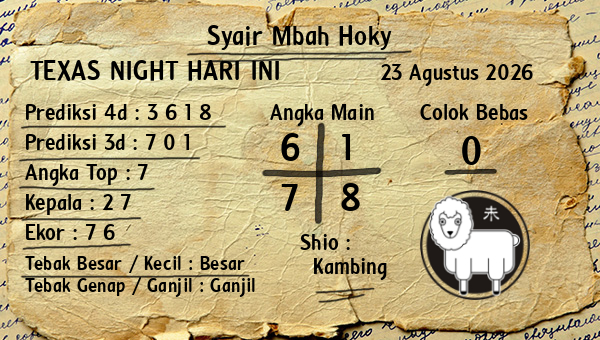 Prediksi Texas Night